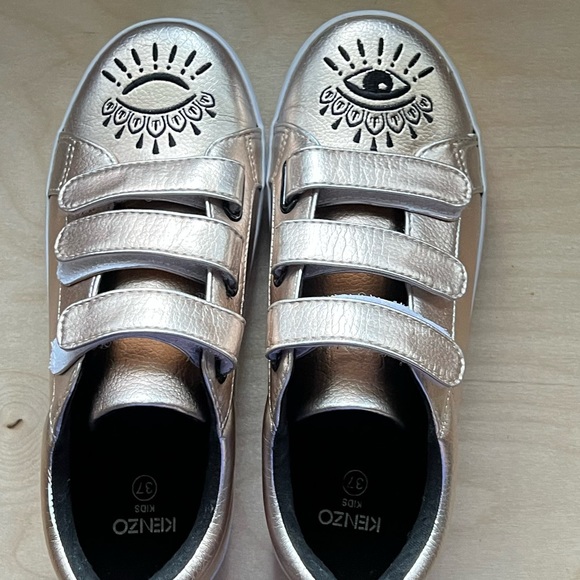 Kenzo embroidered gold sneakers - Picture 7 of 9